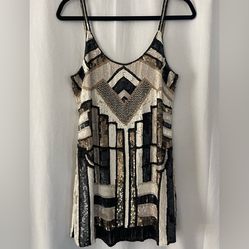 Parker Beaded Mini Dress Size XS